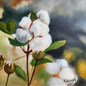 33 ~ Xiaoyi Liu ~ Cotton Field ~ Oil